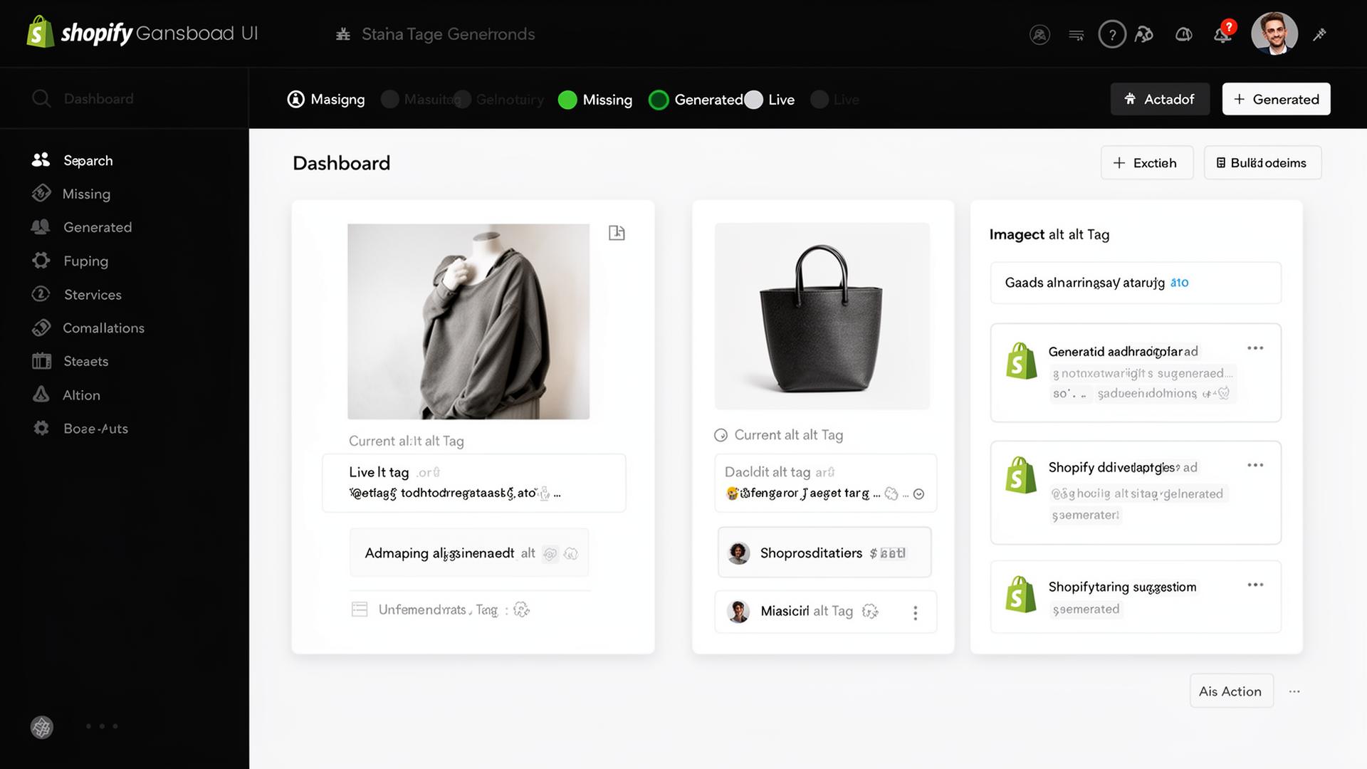 AI gegenereerde alt-teksten op productfoto's voor betere toegankelijkheid en image SEO