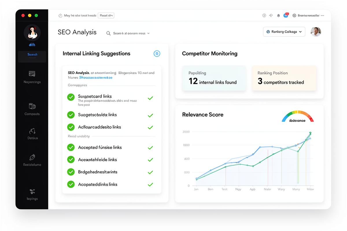 SEO analyse dashboard met score 92 op 100 en checklist van technische SEO checks