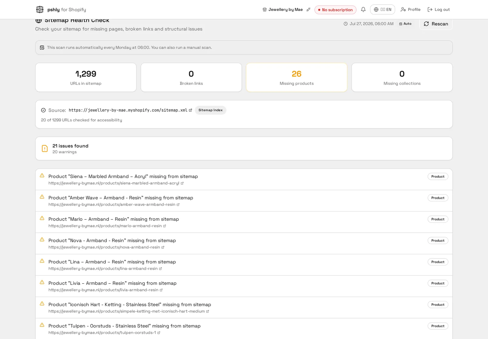 Sitemap health: monitoring indexation and technical SEO signals.